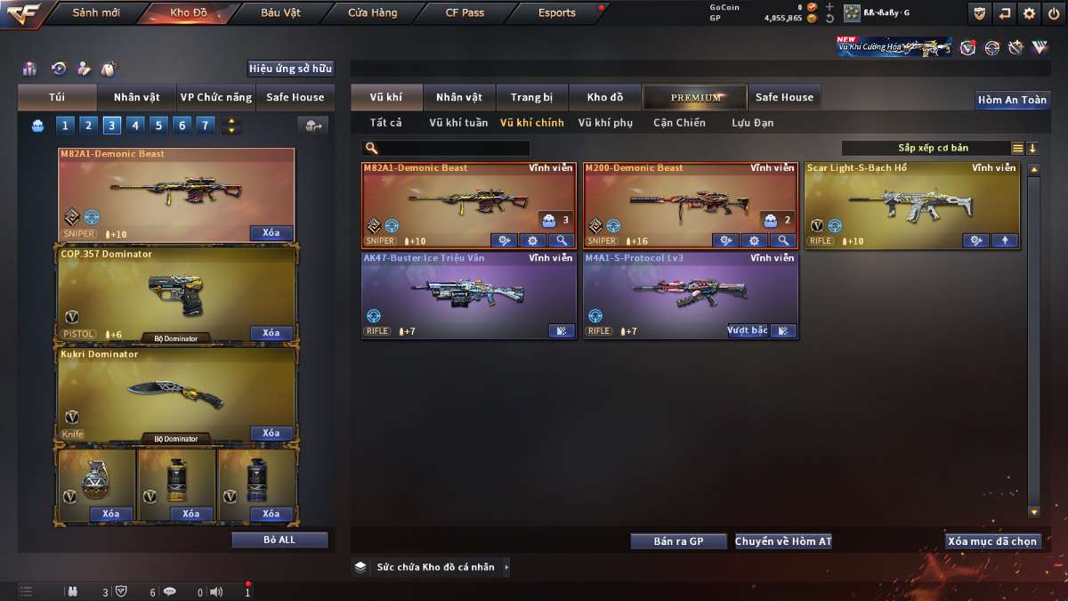shop acc cf uy tin gia re